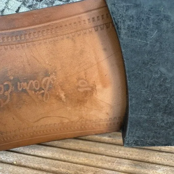 Sam Edelman Womens 10M Loafers Snake Print Chain Detail Slip On Flats Shoes - Picture 10 of 10